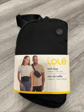 Lole Black Unisex Belt Bag
